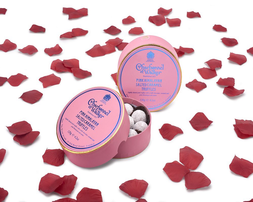 Pink Himalayan Salted Caramel Chocolate Truffles Charbonnel et Walker UK