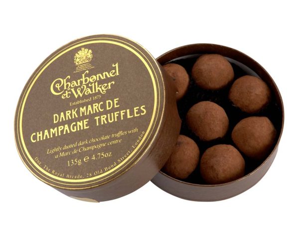 Dark Marc de Champagne Chocolate Truffles