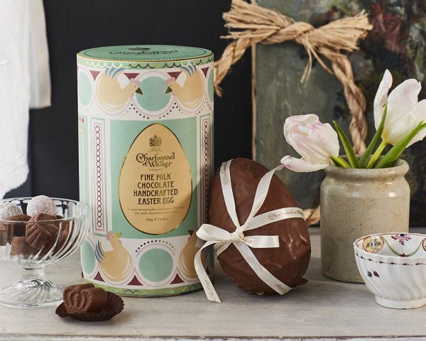 Milk Chocolate Handcrafted  Easter Egg with Milk Chocolates and Truffles