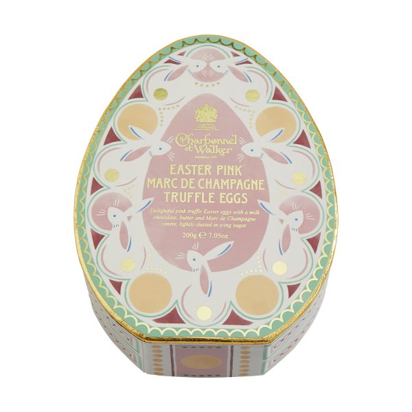 Oval Easter Pink Marc de Champagne Truffles - Image 3