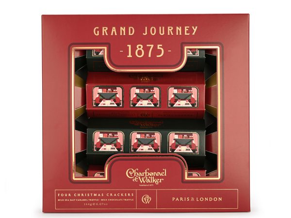 Christmas Cracker Gift Set - Milk Chocolate & Milk Sea Salt Caramel Truffles