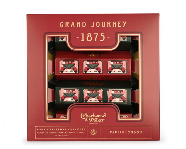 Christmas Cracker Gift Set - Milk Chocolate & Milk Sea Salt Caramel Truffles