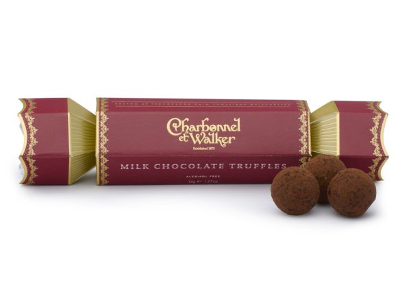 Red Christmas Cracker - Milk Chocolate Truffles