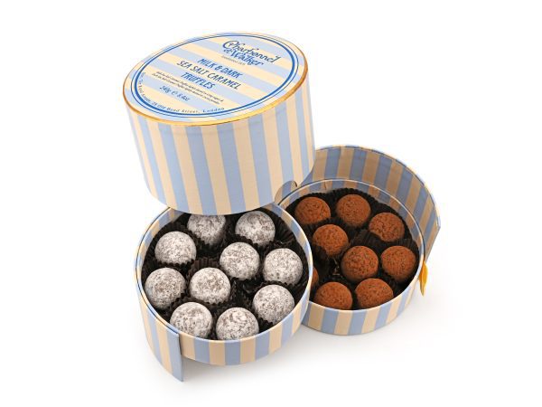 Milk and Dark Sea Salt Caramel Striped Box - 240g
