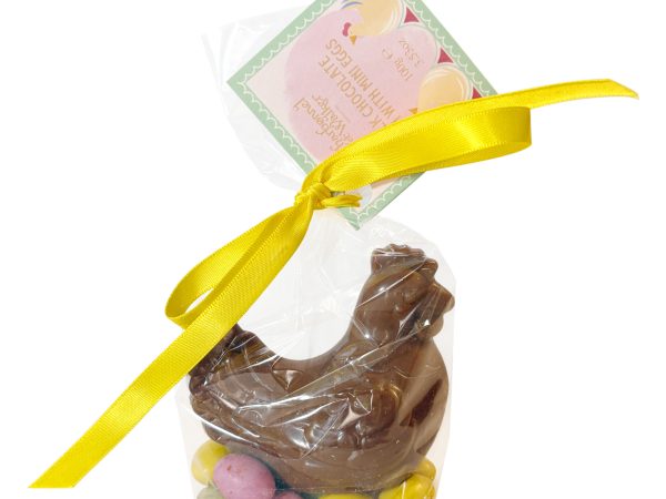 Milk Chocolate Hen with Mini-Eggs
